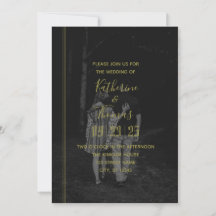 Regal Photo Wedding Invitation
