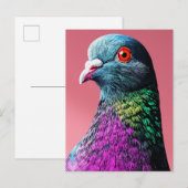 Regal Pigeon Majesty Levendig Realistisch Vogelpor Briefkaart (Voorkant / Achterkant)