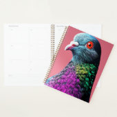 Regal Pigeon Majesty Levendig Realistisch Vogelpor Planner (Display)