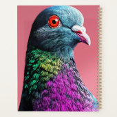 Regal Pigeon Majesty Levendig Realistisch Vogelpor Planner (Achterkant)