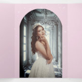 Regal Pink Quinceañera - Uitnodigingen voor aangep (Binnenkant midden)