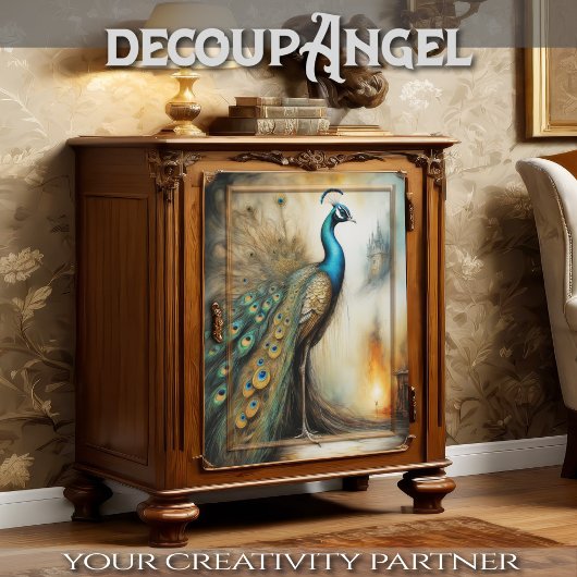 Regal Plumage - Decoupage - Tissuepapier