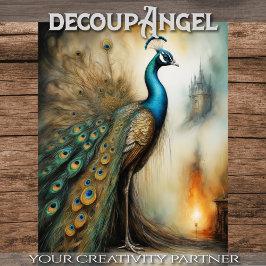 Regal Plumage - Decoupage - Tissuepapier