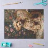 Regal Poodle  Decoupage Tissuepapier (Craft)