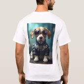 Regal Pose: Een portret van jojo in een vol lichaa T-shirt (Achterkant)