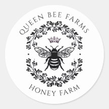 Regal Queen Bee Honey Boerderij Beekeeper Sticker