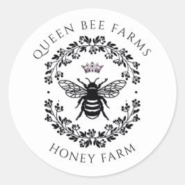 Regal Queen Bee Honey Boerderij Beekeeper Sticker