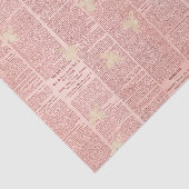 Regal Queen Bee Pink Newspapier Tissue Paper Tissuepapier (Detail)