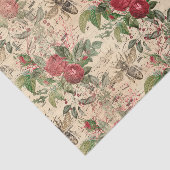 Regal Queen Bee & Red Roses op muziekblad Tissuepapier (Detail)