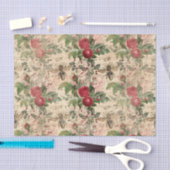 Regal Queen Bee & Red Roses op muziekblad Tissuepapier (Craft)