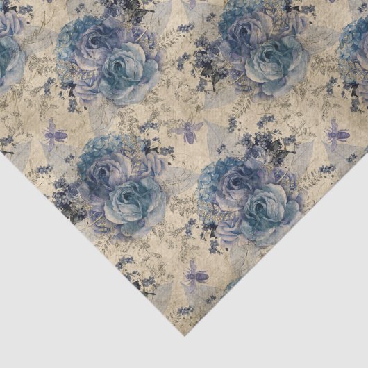 Regal Queen Bee W/Blue Rozen Tissuepapier (Detail)