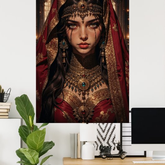 Regal Queen of Shadows Wall Art Poster (Thuiskantoor)