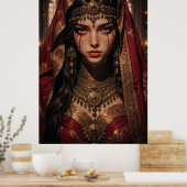 Regal Queen of Shadows Wall Art Poster (Keuken)