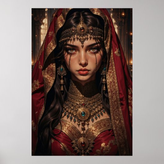Regal Queen of Shadows Wall Art Poster (Voorkant)