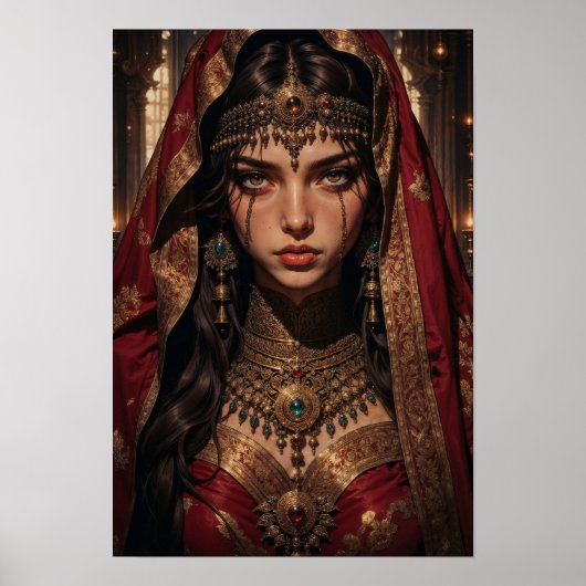 Regal Queen of Shadows Wall Art Poster (Voorkant)