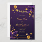 "Regal Radiance, Liefde in Lavendel." Kaart (Voorkant / Achterkant)