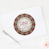 Regal Red Gold Handmade Crafts Product Sticker (Envelop)