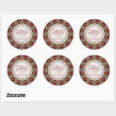 Regal Red Gold Handmade Crafts Product Sticker (Vel)