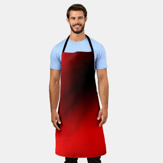 Regal Red Splash Schort (Gedragen)