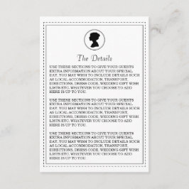 Regal Regency bruiloft details Kaart