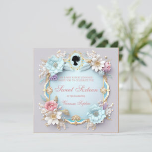 Regal Regency Era Sweet Zestien Uitnodiging