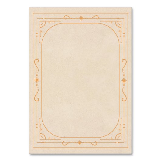 Regal Regency Tabelnummers Kaart (Achterkant)