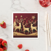 Regal Reindeer Ensemble – Paper-Cut Forest Servet (Insitu)