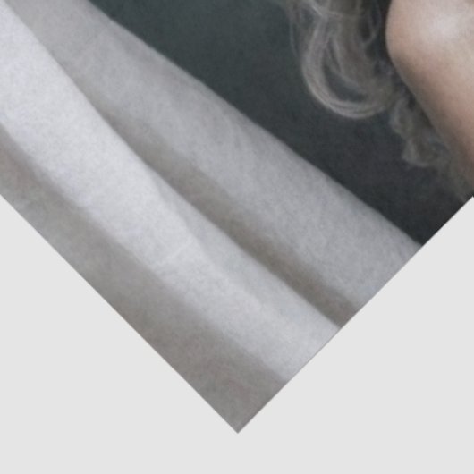 Regal Rococo Lady Decoupage |  Frans Tissuepapier (Detail)