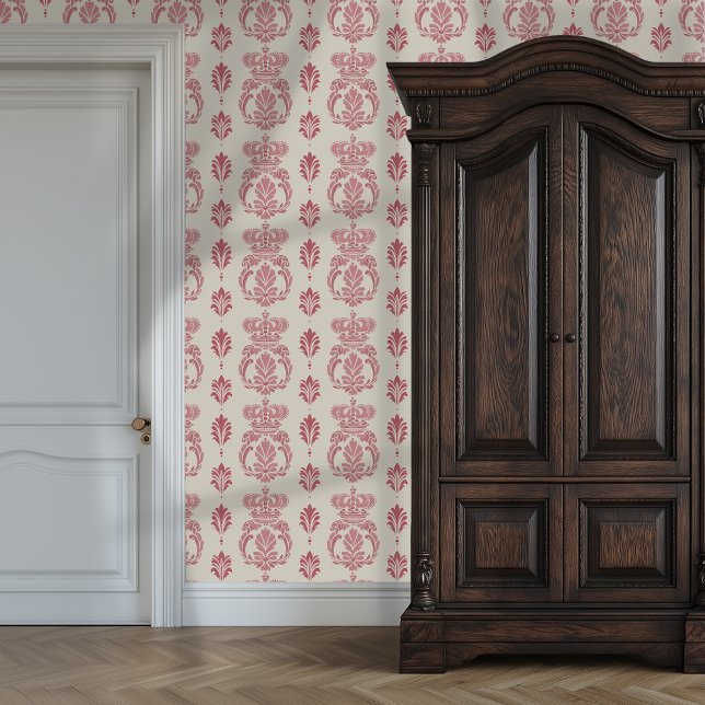 Regal Roos Crown Princesscore Behang (Regal Rose Crown Princesscore Wallpaper)