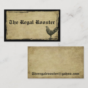 Regal Rooster - Aangepaste bestelling Visitekaartje