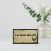 Regal Rooster - Aangepaste bestelling Visitekaartje (Staand voorkant)