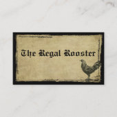 Regal Rooster - Aangepaste bestelling Visitekaartje (Voorkant)