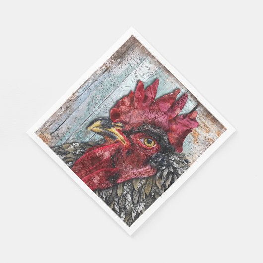 Regal Rooster Servet (Hoek)