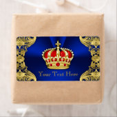 Regal Royal Blue Prince Baby shower Waterfles Etiket (Insitu)