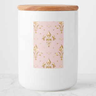 Regal Rozen glazen pot Voedselcontainer Etiket