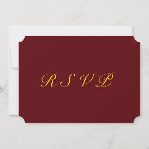 Regal RSVP: Bourgogne & Gold Edition Kaart