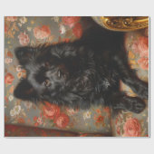 Regal Schipperke Dog  Decoupage Cadeaupapier (Vlak)