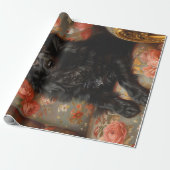 Regal Schipperke Dog  Decoupage Cadeaupapier (Uitgerold)