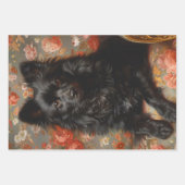 Regal Schipperke Dog  Decoupage Inpakpapier Vel (Voorkant 2)