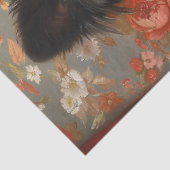 Regal Schipperke Dog Decoupage Tissuepapier (Detail)