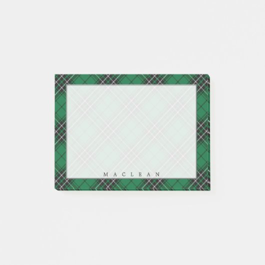 Regal Schotse Clan MacLean Jacht Tartan Post-it® Notes (Voorkant)