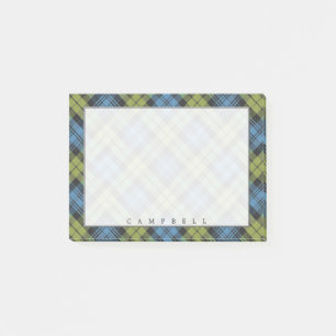 Regal Scottish Campbell Family Tartan Post-it® Notes
