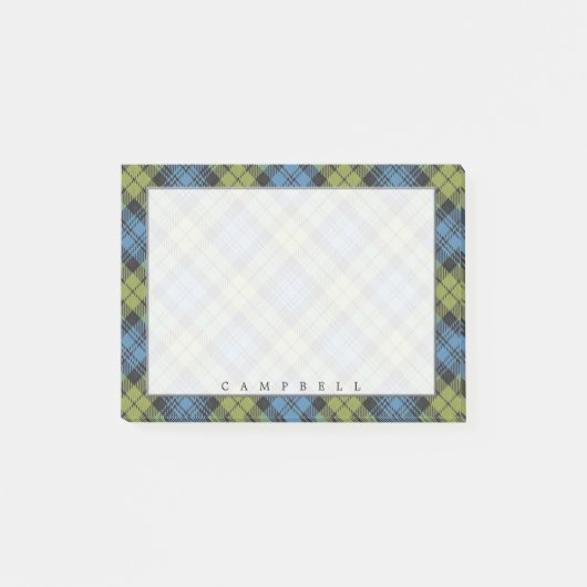 Regal Scottish Campbell Family Tartan Post-it® Notes (Voorkant)