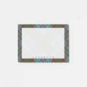 Regal Scottish Clan Anderson Tartan Post-it® Notes (Voorkant)