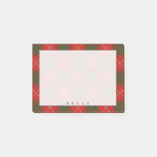 Regal Scottish Clan Bruce Tartan Post-it® Notes