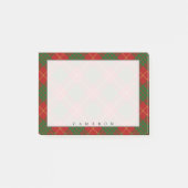 Regal Scottish Clan Cameron Tartan Post-it® Notes (Voorkant)