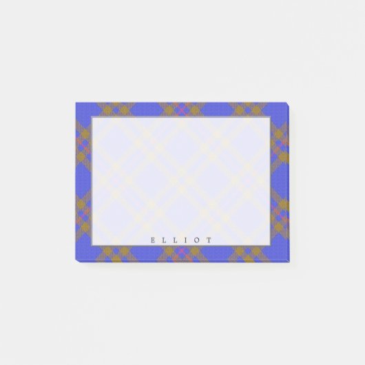Regal Scottish Clan Elliot Tartan Post-it® Notes (Voorkant)