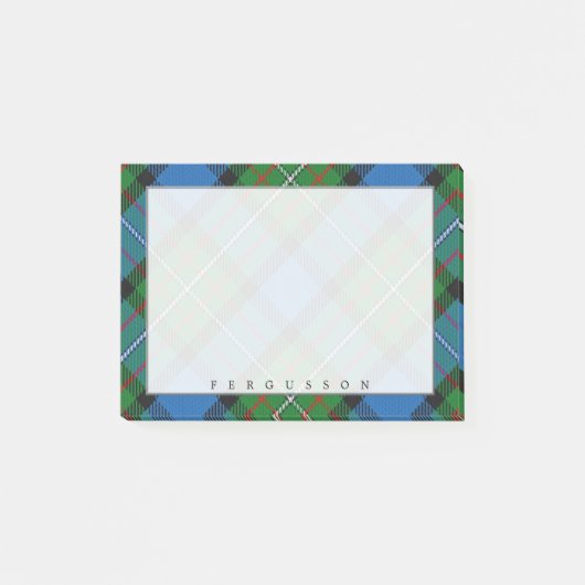 Regal Scottish Clan Fergusson Tartan Post-it® Notes (Voorkant)