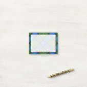 Regal Scottish Clan Fergusson Tartan Post-it® Notes (Op bureau)