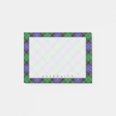 Regal Scottish Clan Galbraith Tartan Post-it® Notes (Voorkant)